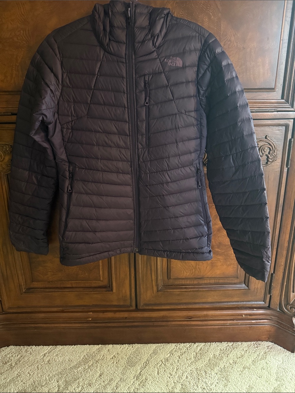 The North Face Women's Quilted Hooded Puffer Jacket — Deep Purple